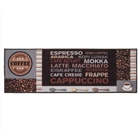 Kép 1/3 - Cafe crema barna konyhai futószőnyeg 50x150 cm
