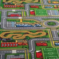 Kép 3/4 - Playcity 97 autópályás gyerek padlószőnyeg 4 méter széles