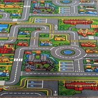 Kép 4/4 - Playcity 97 autópályás gyerek padlószőnyeg 4 méter széles