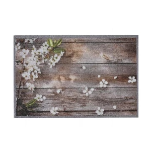 Impression flowers on wood 40*60 lábtörlő