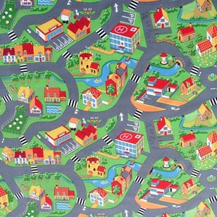 CRAZY VILLAGE  PADLÓSZŐNYEG 4 MÉTER SZÉLES
