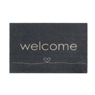 Ambiance welcome heart anthra lábtörlő