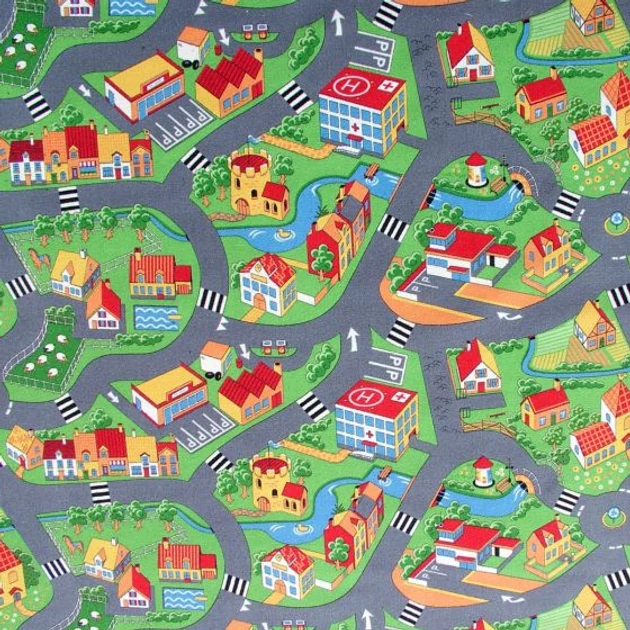 CRAZY VILLAGE  PADLÓSZŐNYEG 4 MÉTER SZÉLES
