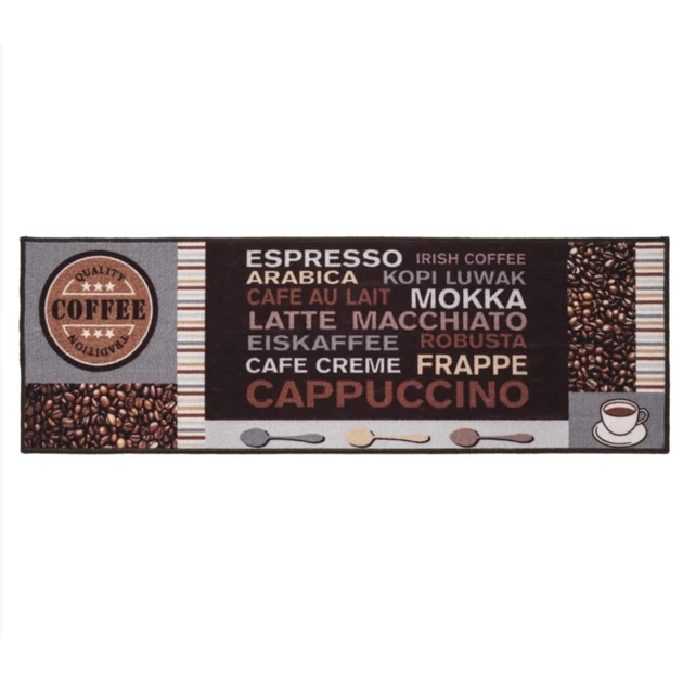 Cafe crema barna konyhai futószőnyeg 50x150 cm